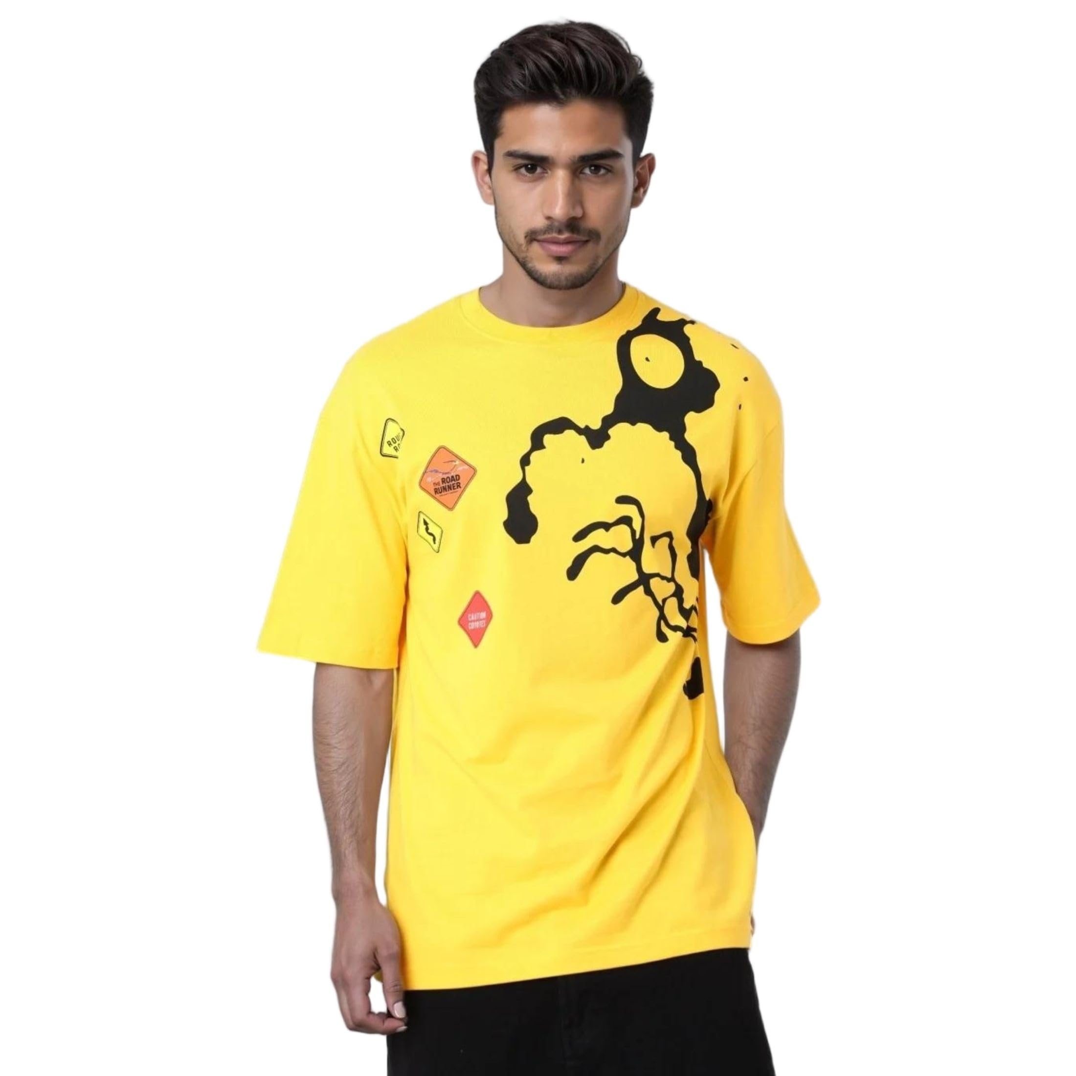 The Indian Garage Co Mens Warner Bros. Collection Boxy Fit Looney Tunes Crew Neck T-Shirt