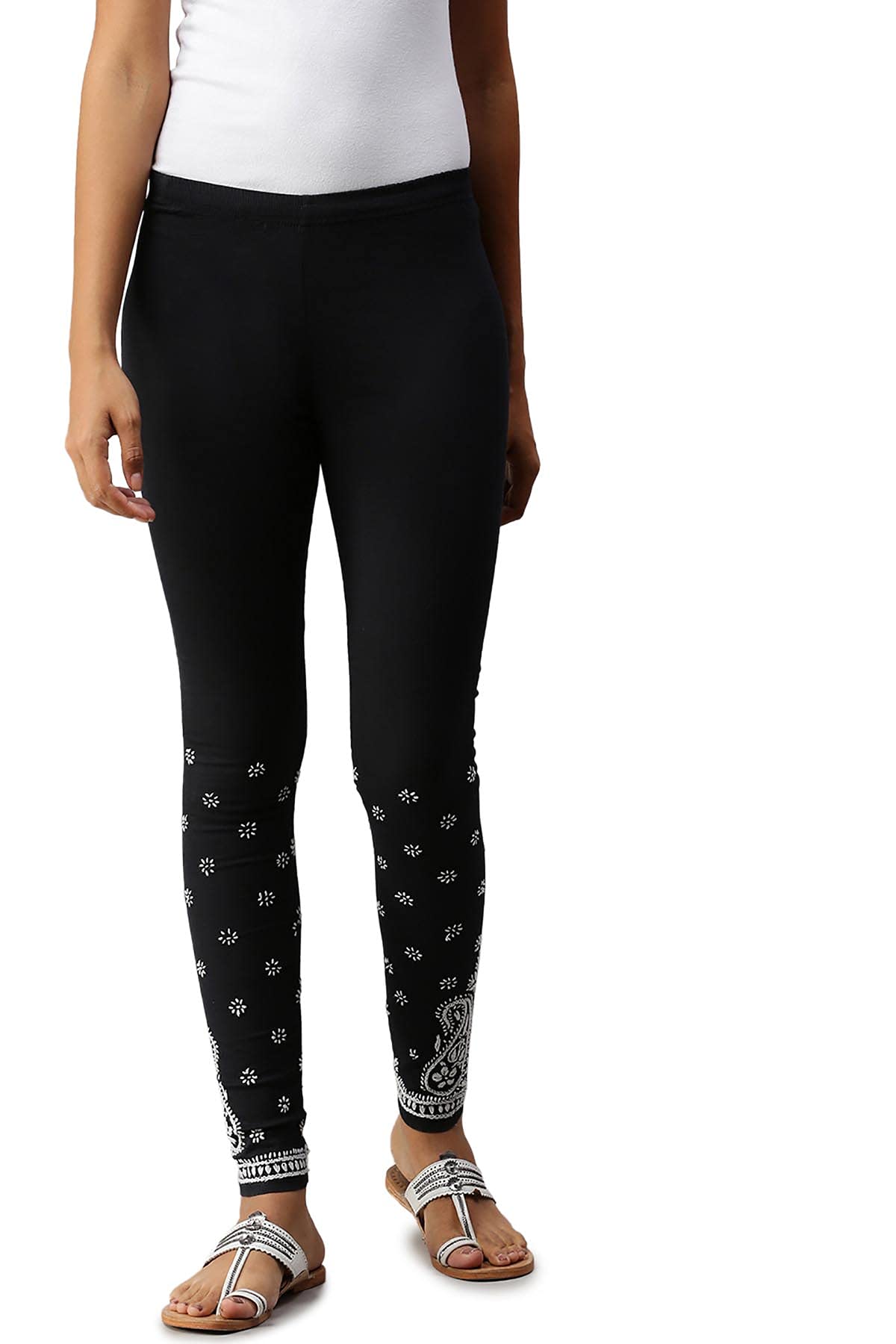 Soch Women Cotton Blend Embroidered Pant