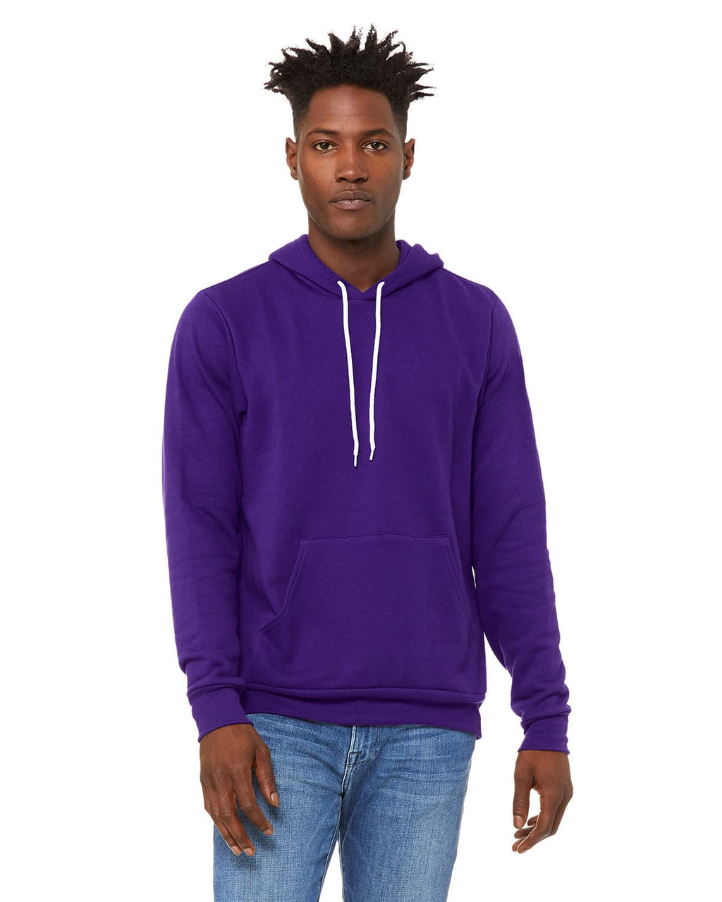Unisex Sponge Fleece Pullover Hoodie - NAVY - S(D0102H7WI3J)