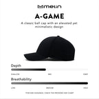 melin A-Game Hydro, Heather Ocean, Mens Performance Snapback Hats, Water-Resistant Fitted Baseball Caps for Men & Women, Golf, R