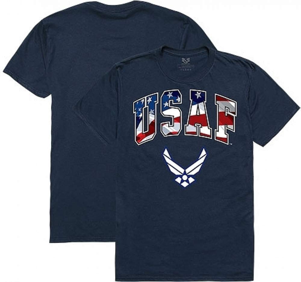 Flag Letter Tee, Air Force, Navy, L