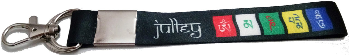 Kd Collections Tibetan Ladakh Prayer Words Logo Lanyard Keychain Tag Id Card Badge Holder Fabric Hook Keychain  7 Inch Small  7