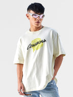 The Souled Store Official TMNT: Cowabunga Oversized T-Shirts for Men White