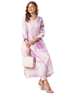 ANNI DESIGNER Womens Cotton Blend Anarkali Printed Kurta with Pant (Santra Purple_XXL_Purple_XX-Large)