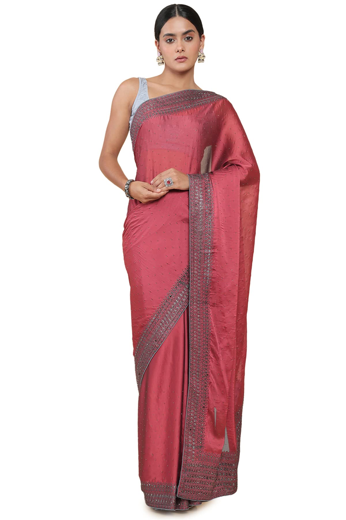 Soch Women Silk Traditional Prints Saree