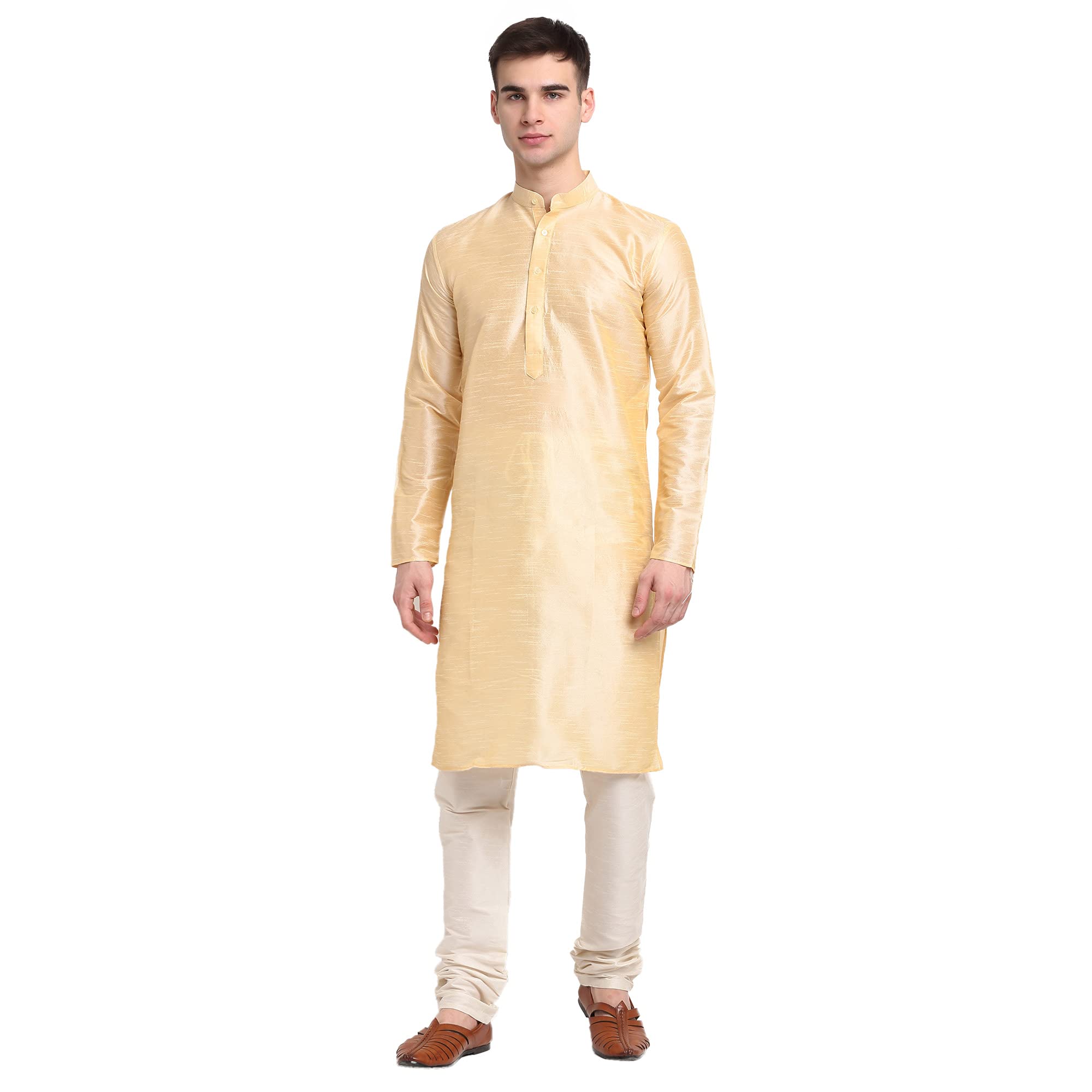 Jompers Mens & Solid Kurta Churidar Set