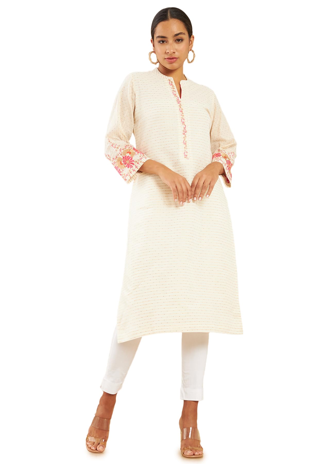 Soch Women Viscose Blend Solid Pant