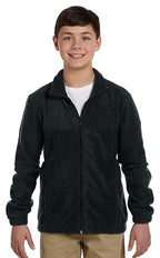 Youth 8 oz Full-Zip Fleece - SAFETY YELLOW - S(D0102H76TYT)