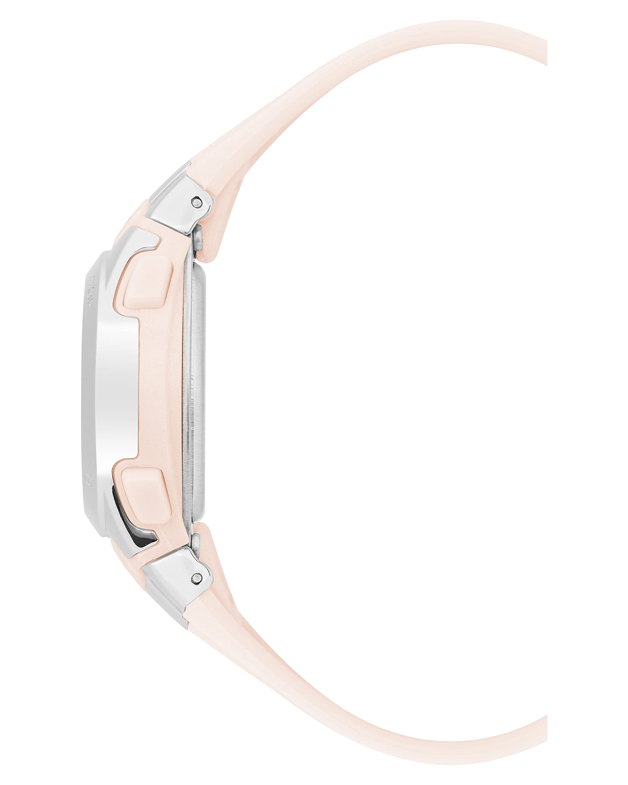 Armitron Sport Women's Digital Chronograph Resin Strap Watch, 45/7012,Pearlescent Pink/Silver