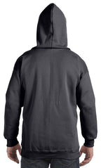 Hanes Mens Full Zip Ultimate Heavyweight Hoodie, Navy, Small