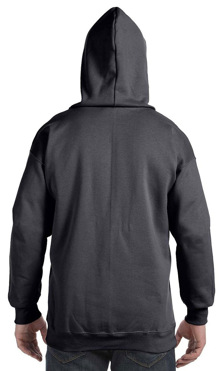 Hanes Mens Full Zip Ultimate Heavyweight Hoodie, Navy, Small
