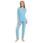 Sweet Dreams Women Printed Full Sleeves Pyjama Set