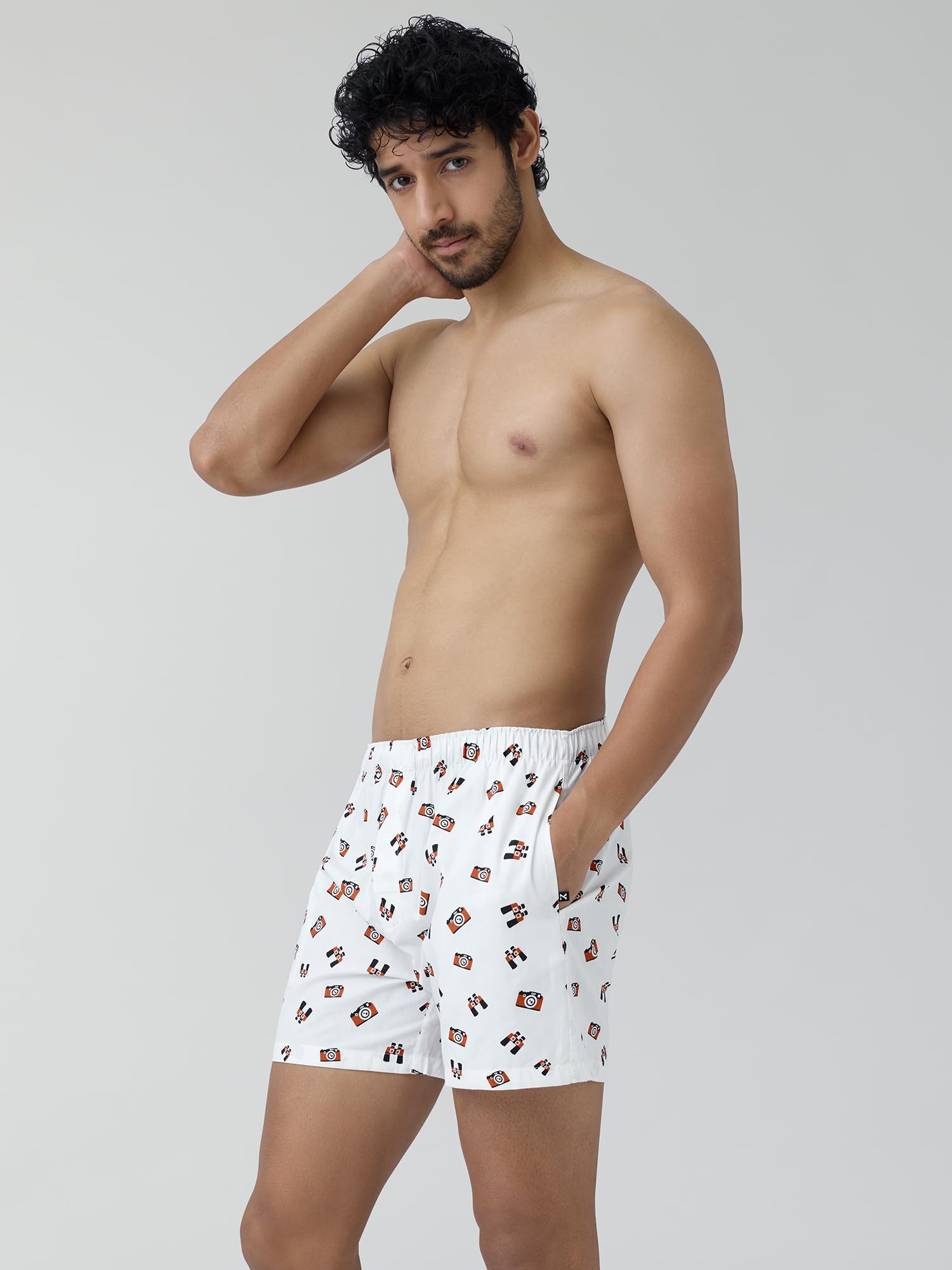 XYXX Mens Super Combed Cotton Remix Printed Boxers [Pack of 2] No-Marks Waistband, Comfort Stretch | Innerwear for Men in Colou