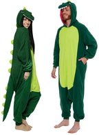 Funziez! Dinosaur Costume - Trex Cosplay - Reptile One Piece Pajama (Green, XX-Large)