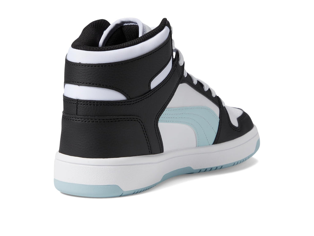 PUMA Women's Rebound Layup Sneaker, White-Frosted Dew Black, 9