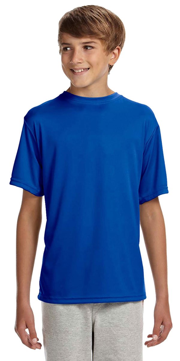 Youth cooling Performance T-Shirt - gRAPHITE - S(D0102H7KS4X)