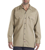 Dickies mens Long-sleeve work utility button down shirts, Desert Sand, XX-Large US
