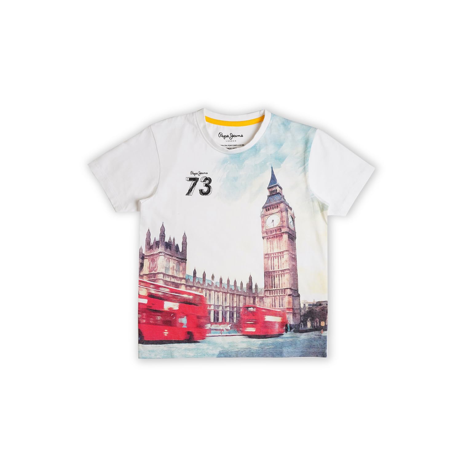 Pepe Jeans BoyS Regular Fit T-Shirt (Pb503901_White