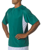 Youth cooling Performance color Blocked T-Shirt - gOLD WHITE - S(D0102H7KSYT)