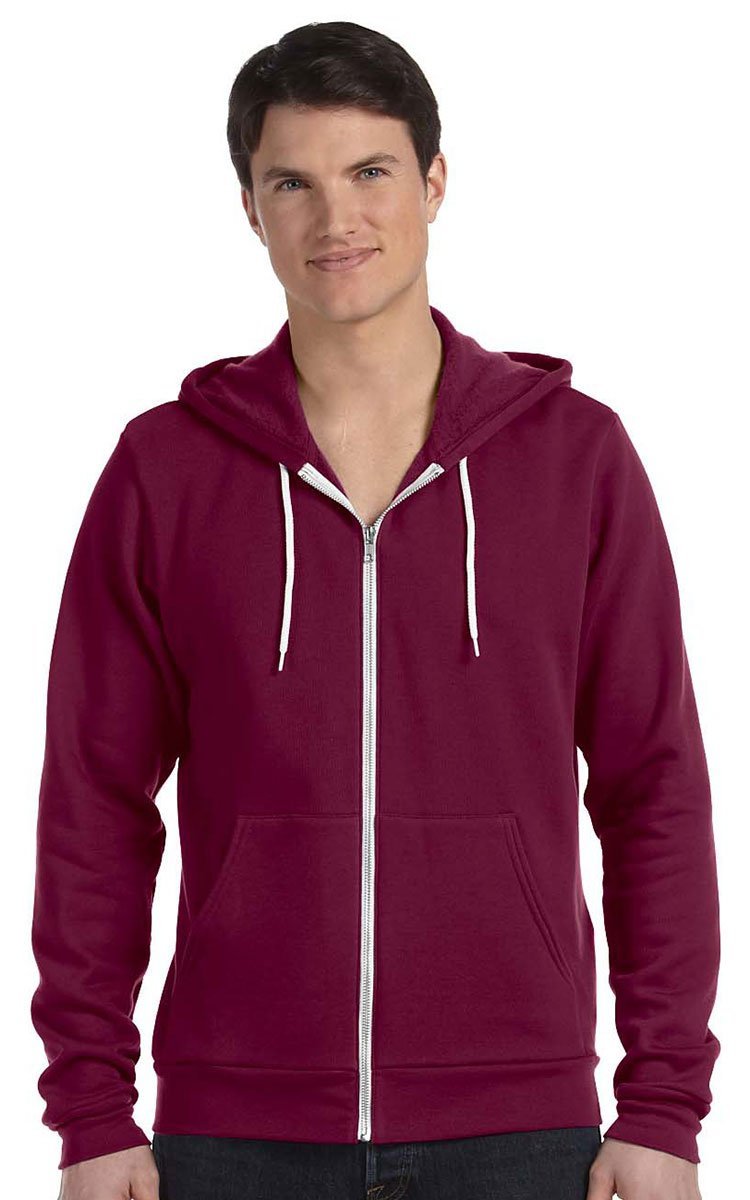 Unisex Sponge Fleece Full-Zip Hooded Sweatshirt - ASPHALT - 2XL(D0102H7WMcP)
