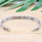 Mother Daughter Bracelet for Mom Mothers Day Christmas Birthday Thanksgiving Day Gifts Cuff Inspirational Motivational Encourage