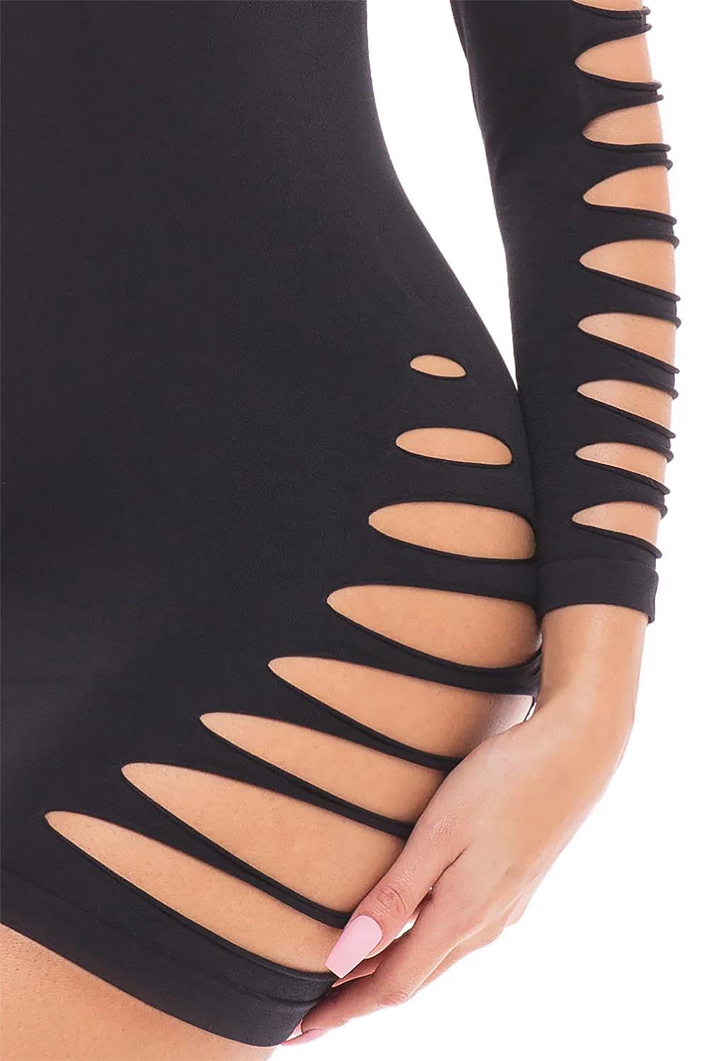 Bold Babe Longsleeve Dress - One Size - Black