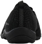 Skechers Women's Breathe-Easy-A-Look Mary Jane Flat, Black, 8 M US