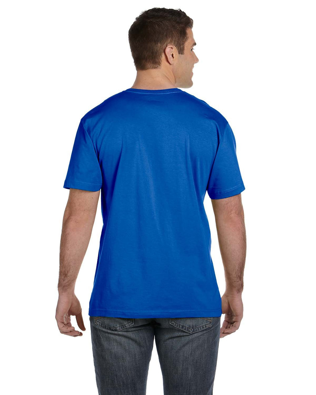 LAT Mens Fine Jersey Short Sleeve Tee (6901) Royal, 4X