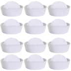 CCUFO 23 White Sailor Hat Us navy hats for men Funny Party Hats Yacht Hat1 2 Pcs