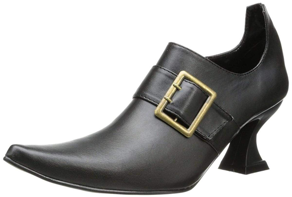 Ellie Shoes 301-HAZEL 3 Heel Witch Shoe, Black PU, 6