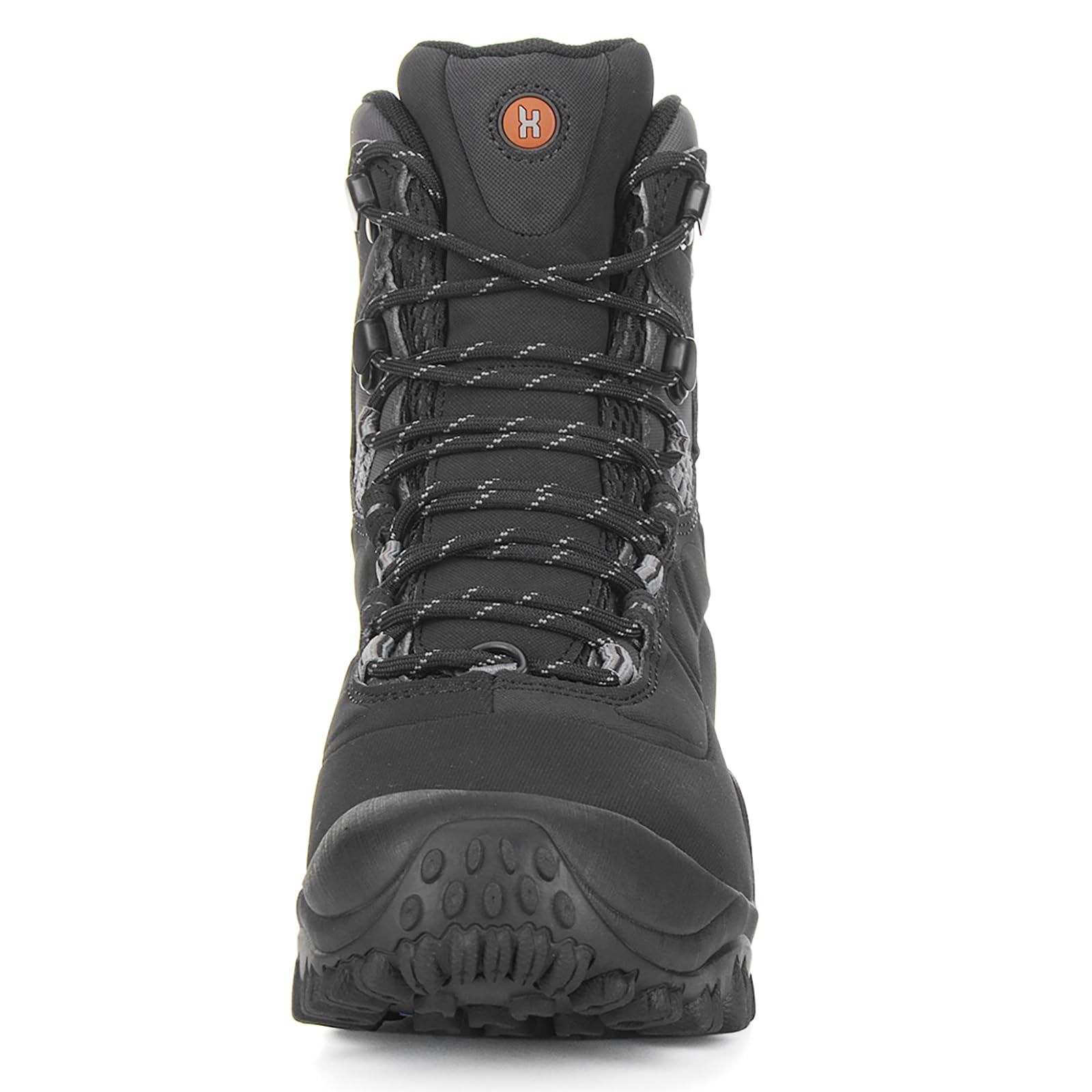XPETI Mens Thermator Mid-Rise Waterproof Hiking Boot Insulated Non-Slip Black 7