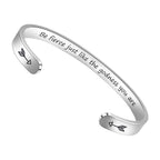 Btysun Bracelets for Women Inspirational Gifts for Teenage Best Friend Bracelets Women Gifts for Christmas Mantra Quotes Engrave