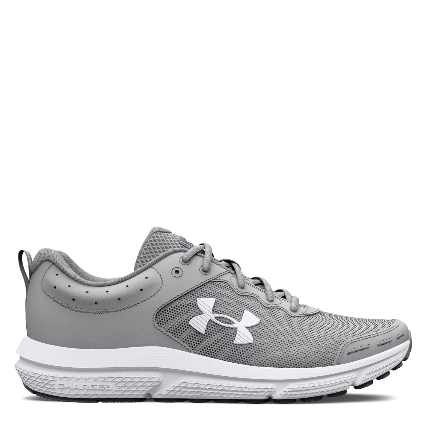 Under Armour Men's Charged Assert 10, (102) Mod Gray/Mod Gray/White, 14, US