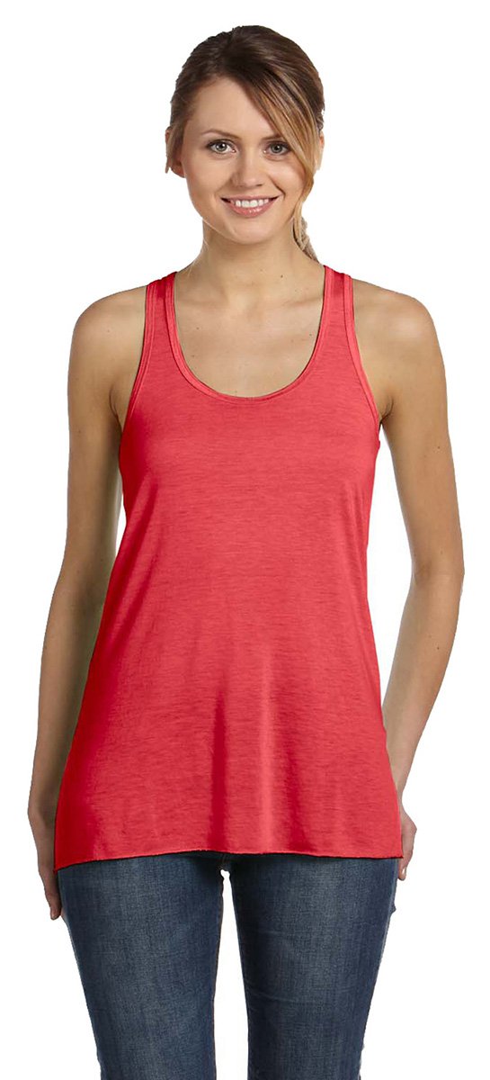 Ladies Flowy Racerback Tank - ATHLETIc HEATHER - S(D0102H7K5PP)