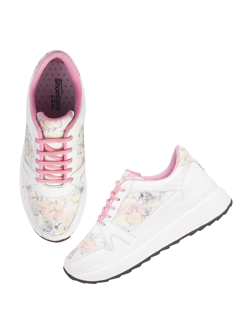 Shoetopia WomenS Flat Sneakers Pink