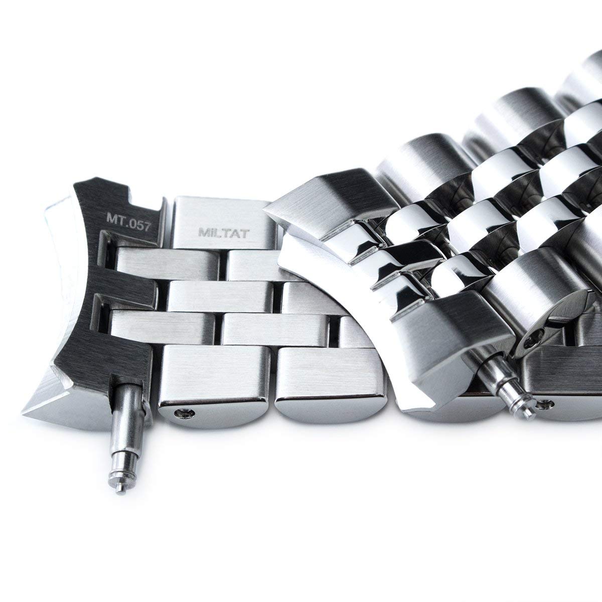 MiLTAT 20mm Angus-JUB Watch Band compatible with Seiko Sumo SBDC001 SBDC003 SBDC031 SBDC081