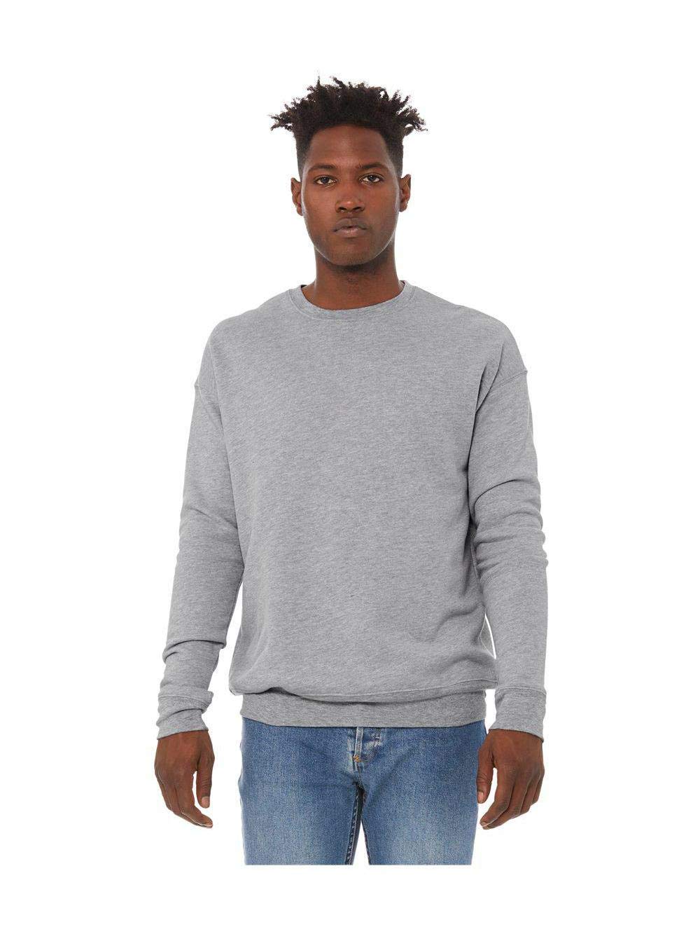 Unisex Drop Shoulder Fleece - WHITE - XS(D0102H7W9NP)