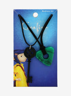 Coraline Key Seeing Stone Necklace Set Cosplay Costume Laika Licensed