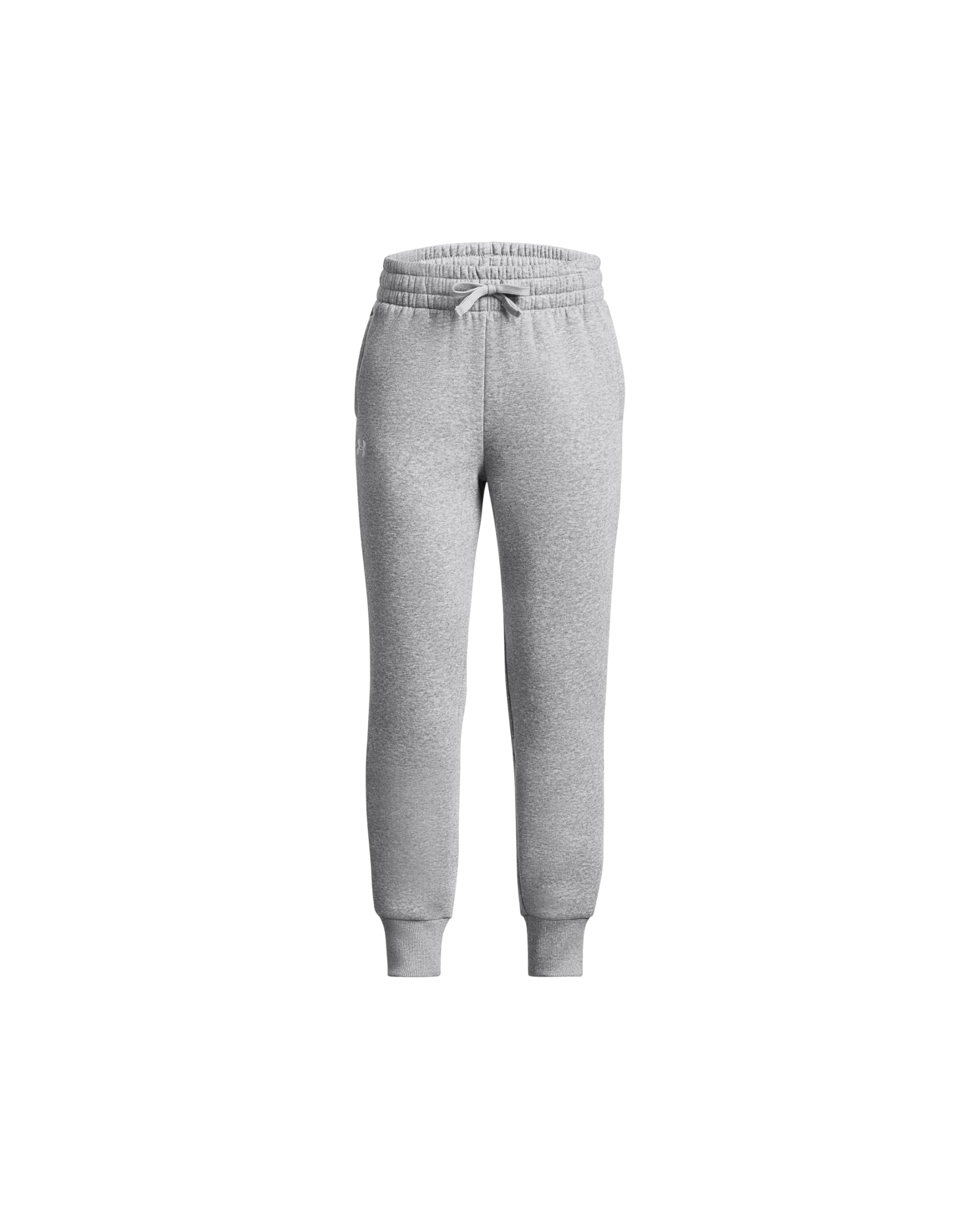 Under Armour Girls Rival Fleece Joggers, (012) Mod Gray Light Heather / / White, Medium