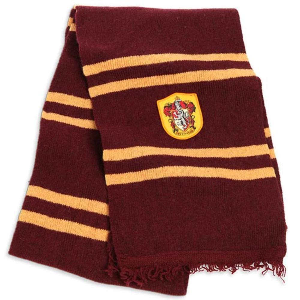 elope Harry Potter Gryffindor House Lamb's Wool Scarf for Adults and Kids Standard - One Size - Maroon,gold