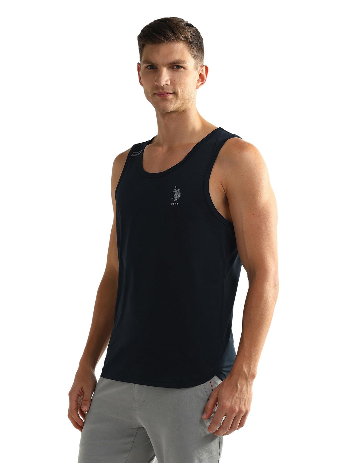 U.S. Polo Assn. Mens Solid Oev04 Vest  Pack Of 1 (Navy Xxl) 2
