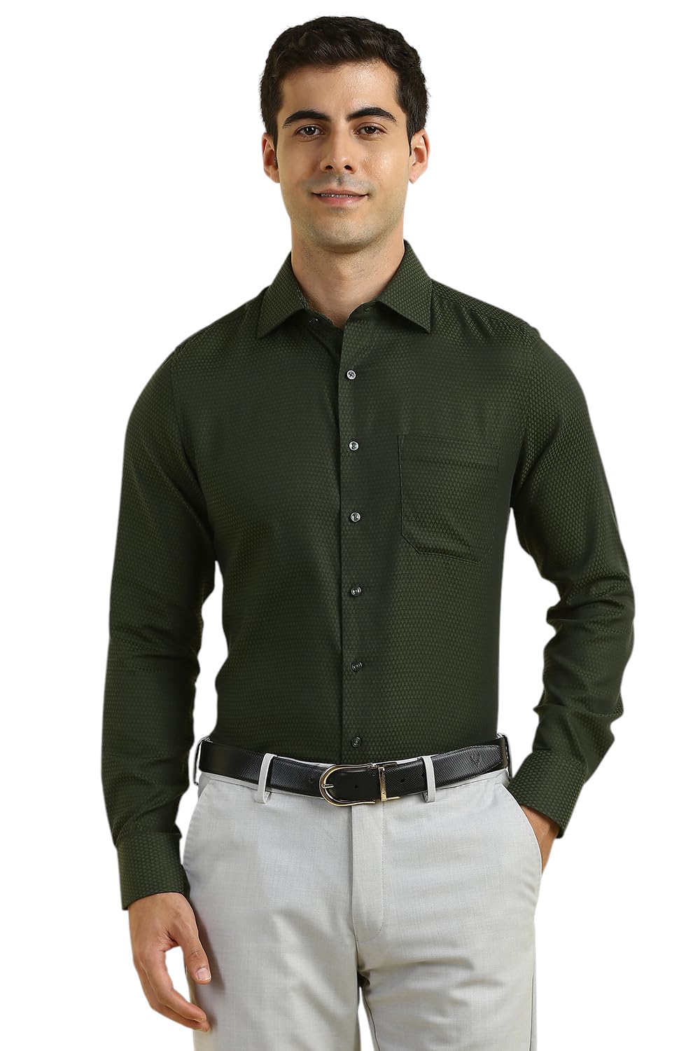 Allen Solly Boys Slim Fit Formal Full Sleeve T-Shirt