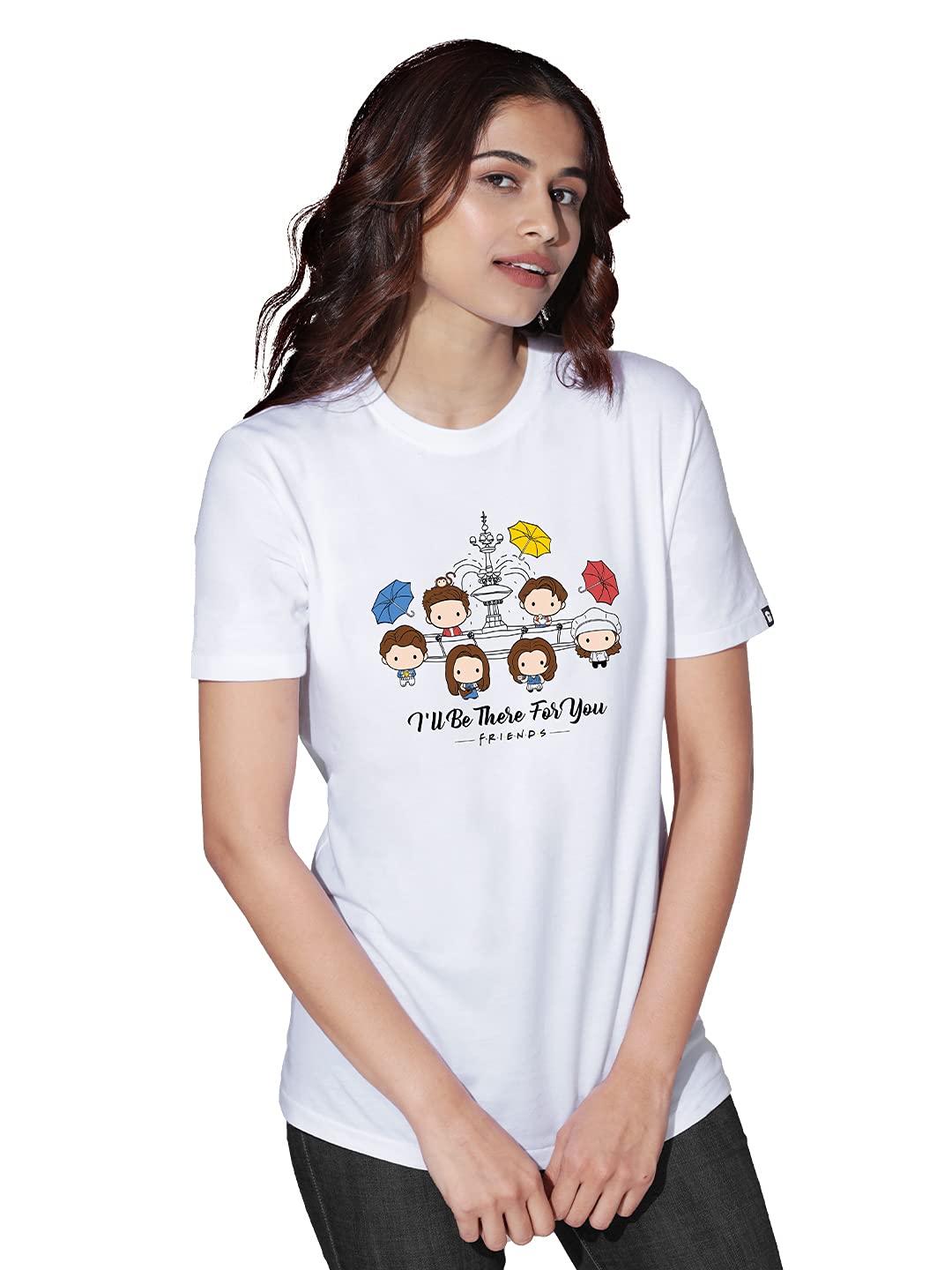 The Souled Store|F.R.I.E.N.D.S Ill Be There for You Round Neck Mens and Boys T-Shirt|Graphic Printed Half Sleeve| 100% Cotton W