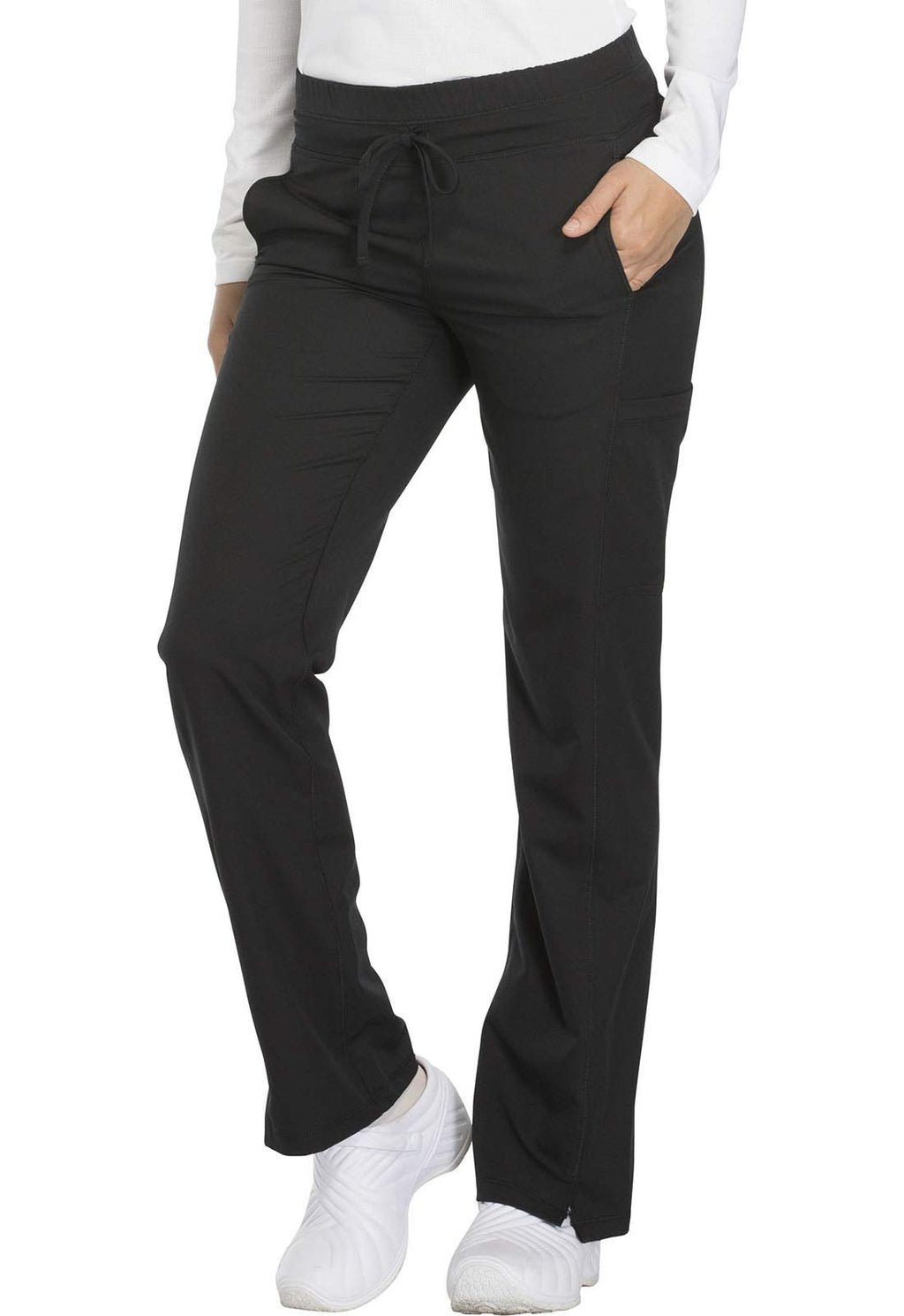 Dynamix Scrubs for Women, Drawstring Cargo Pants for Women DK130, S, Black