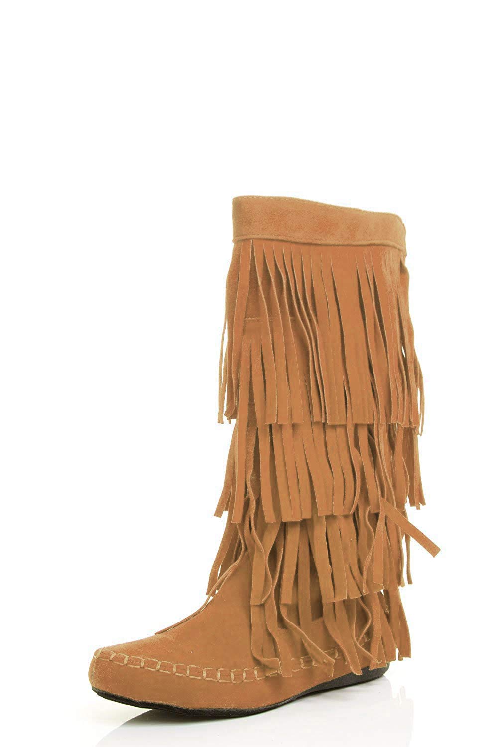 AXNY Women's Mudd 55 Knee High Boot, Rust, 7