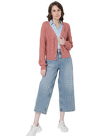 Vero Moda Regular Fit Sweater (10268011_Old Rose_Xl)