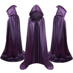 Colorful House Unisex Full Length Hooded Cape Costume Cloak/1PC (Purple, 59)