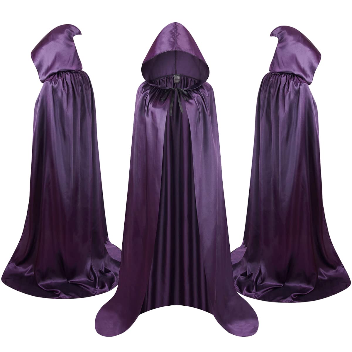 Colorful House Unisex Full Length Hooded Cape Costume Cloak/1PC (Purple, 59)