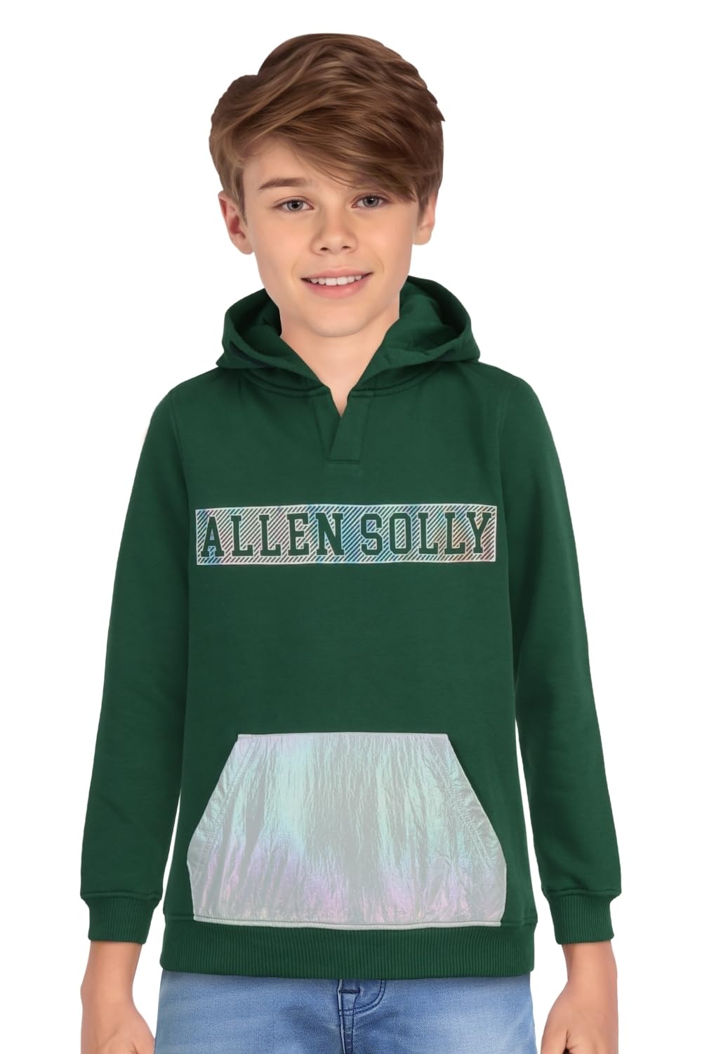 Allen Solly Boys Casual Cotton Polyester Hoodie