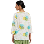 Fabindia Women Printed Slim Fit Short Kurta Cotton_Multicolour